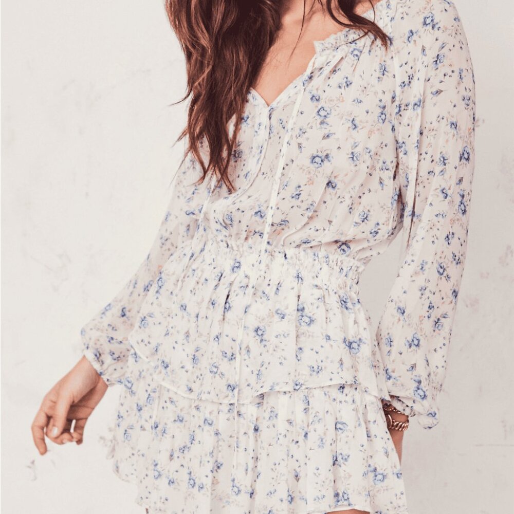 LoveShackFancy "Popover" Mini-Dress